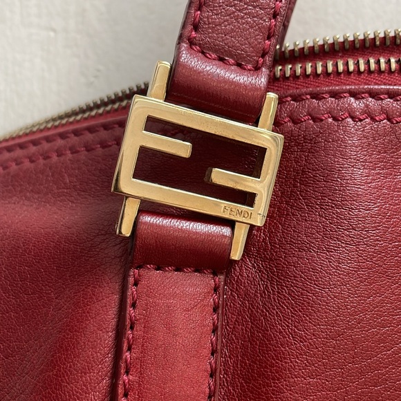 Rare Vintage Fendi red leather purse - Picture 2 of 7